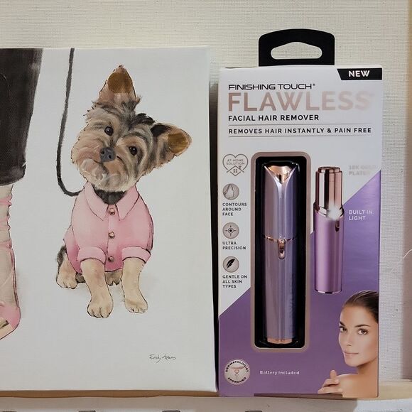Flawless Beauty Finishing Touch Facial Hair Remover Electric Razor LED Light New - Picture 1 of 6